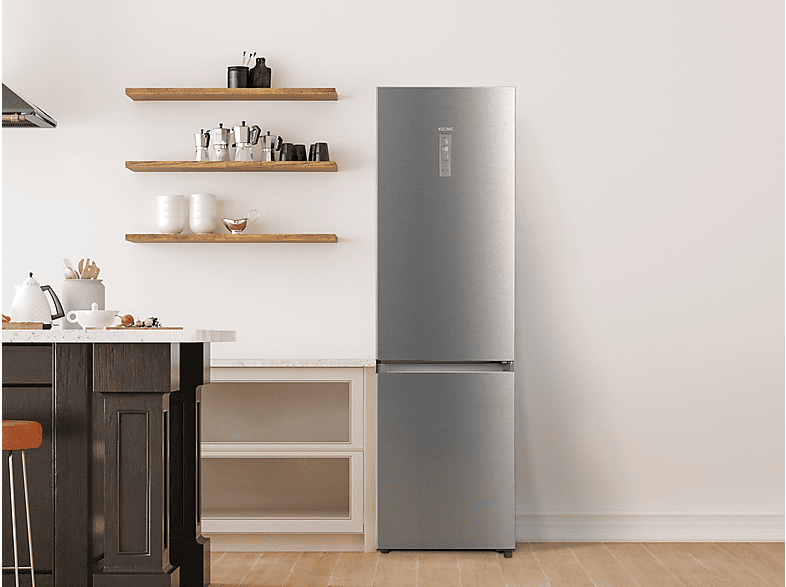 KOENIC KFK 611 A NF IN Kühlgefrierkombination (A, 378 l, 2010 mm hoch, Inox)