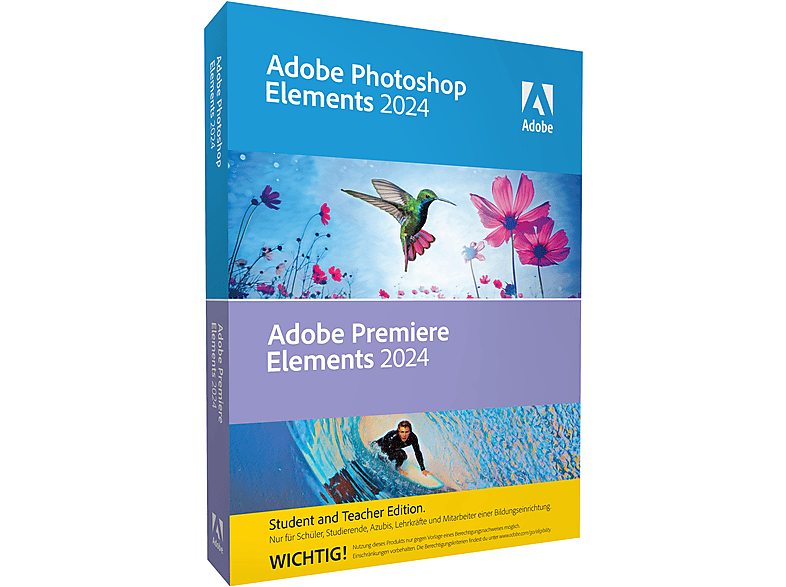 Photoshop Elements 2024 & Premiere Azubis, und für Elements Dozenten Studierende, Schüler, [PC] Lehrkräfte 2024 