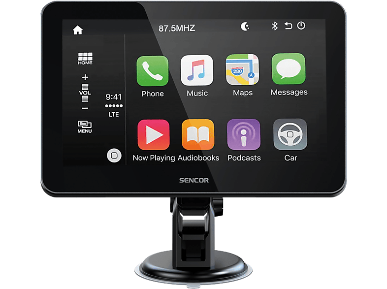 SENCOR Vezeték nélküli CarPlay és Android autós kijelző tolatókamerával (SCT M750 BWT)