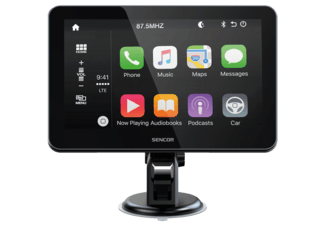 SENCOR Vezeték Nélküli CarPlay és Android Autós Kijelző Tolatókamerával ...