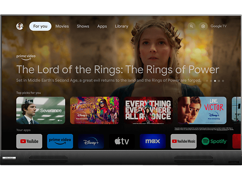 PEAQ PTV 32GH5023CB Portable TV (Flat, 32 Zoll / 80 cm, HD, SMART TV), Portable TV, Schwarz