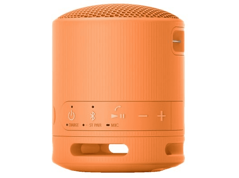 Głośnik mobilny SONY SRS-XB100 Bateria 16 godz. IP67, Sound Diffusion Procesor, Aplikacja Sony Music Center, Pomarańczowy – zdjęcie 3