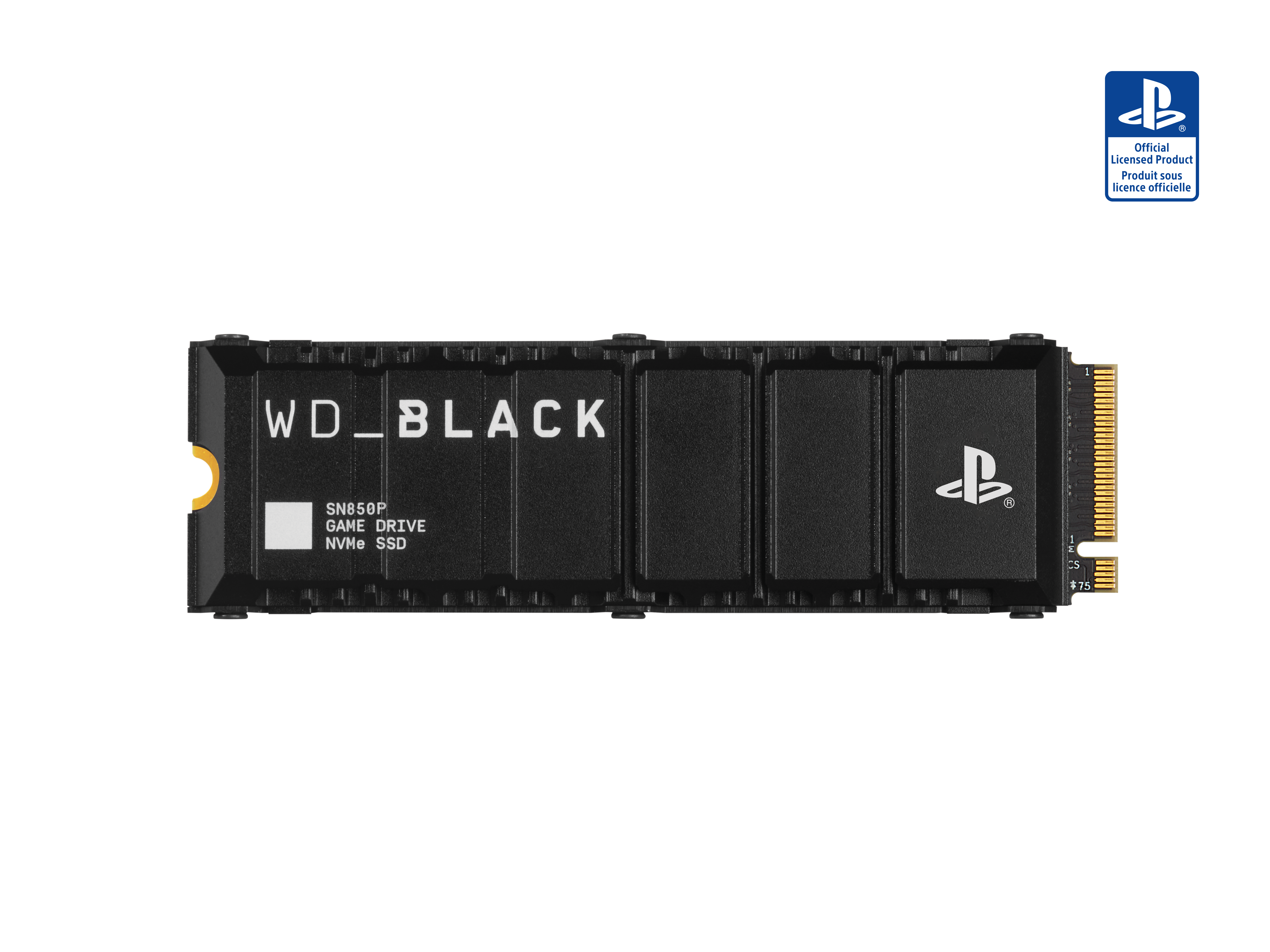 WD_BLACK SN850P NVMe™ mit SSD, TB, Konsolen™, Schwarz PS5 für Gaming 4 Heatsink