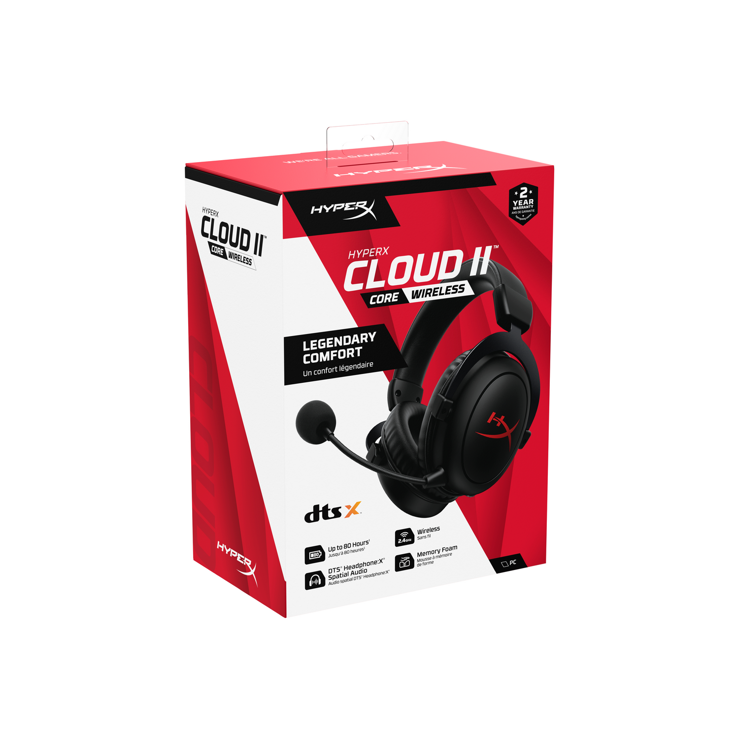 HYPERX HyperX Cloud II Core 6Y2G8AA Over-ear Draadloze