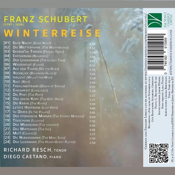 Albumcover mit Titelliste und Künstlerinformationen vor beigem Hintergrund.