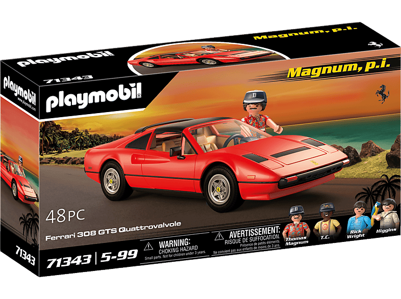 PLAYMOBIL 71343 Magnum, p.i. Ferrari 308 GTS Quattrovalvole Spielset, Rot Classic Cars MediaMarkt