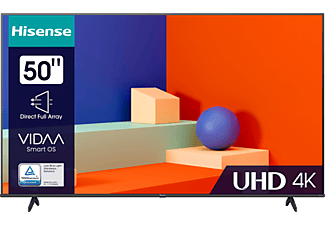 HISENSE 50A6K 4K UHD Smart LED televízió, fekete, 126 cm