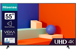 HISENSE 55A6K 4K UHD Smart LED televízió, fekete, 139 cm