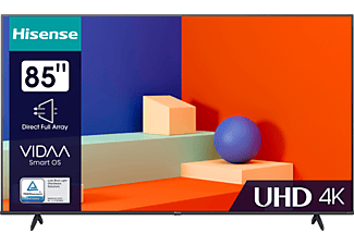 HISENSE 85A6K 4K UHD Smart LED televízió, fekete, 215 cm