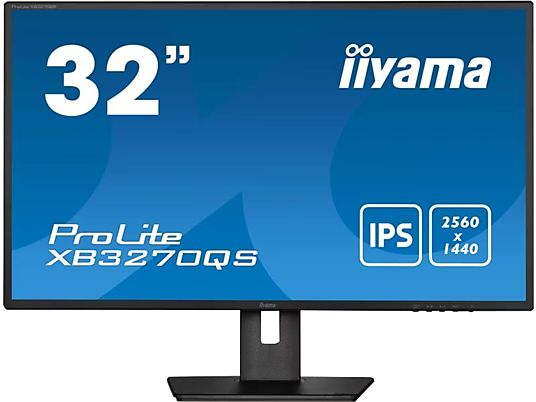IIYAMA ProLite XB3270QS-B5 - Monitor, 32 ", WQHD, 60 Hz, Schwarz