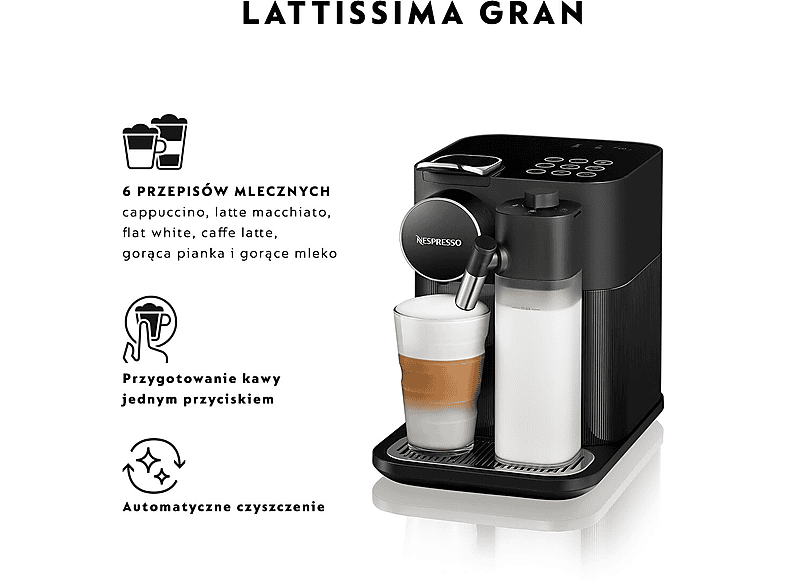 Ekspres na kapsułki DeLonghi EN 640.B Gran Lattissima – zdjęcie 2