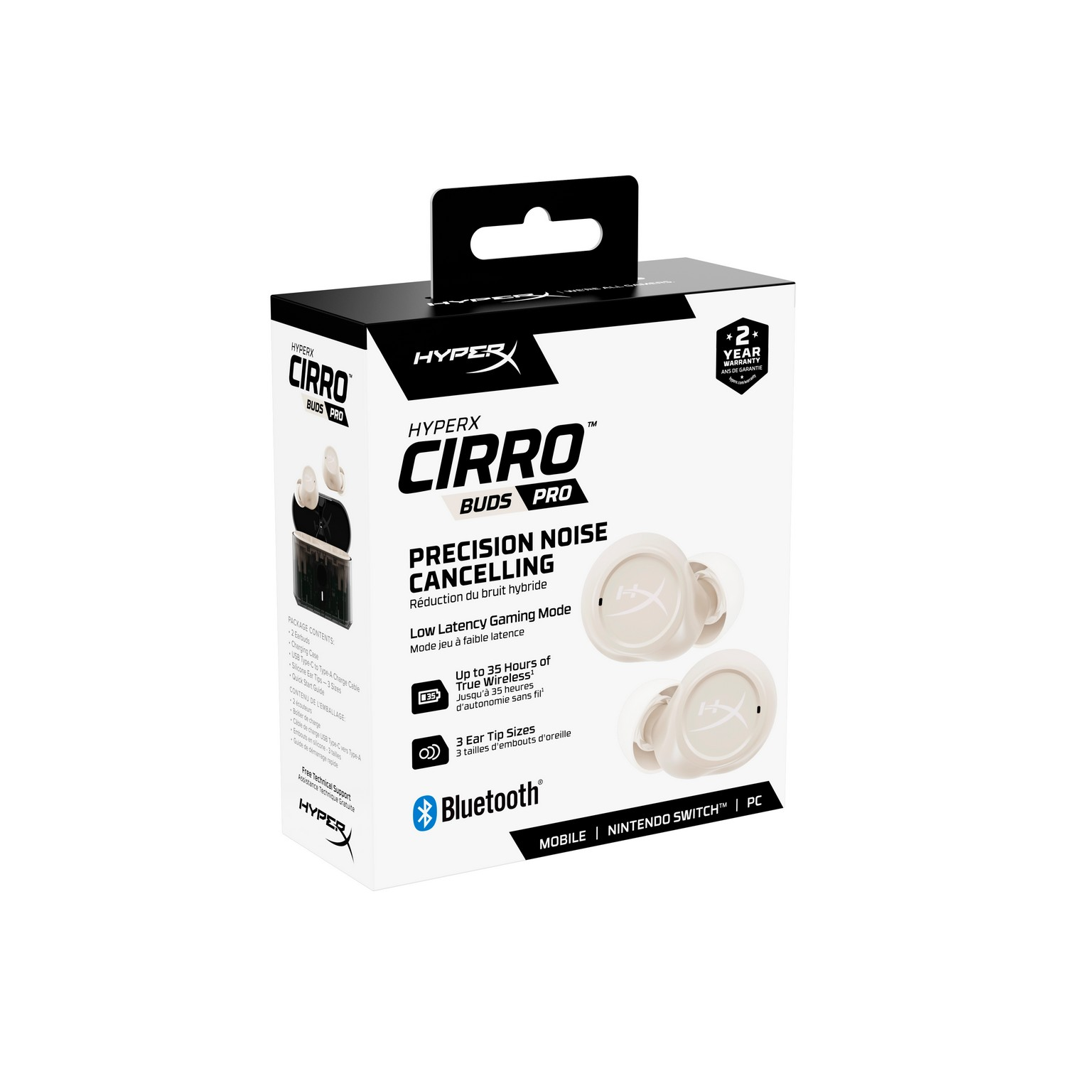 HYPERX Écouteurs gamer sans fil HyperX Cirro Beige