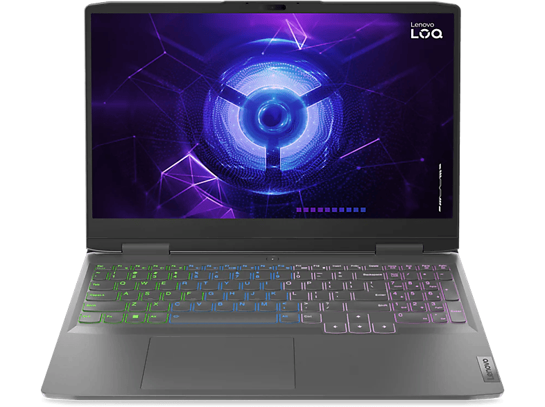 LENOVO LOQ 15IRH8 82XV00KGHV Szürke Gamer laptop (15,6" FHD/Core i5/16GB/512 GB SSD/RTX4050 6GB/Win11H)