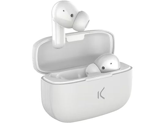 KSIX True Buds 2 - True Wireless Kopfhörer (In-ear, Weiss)