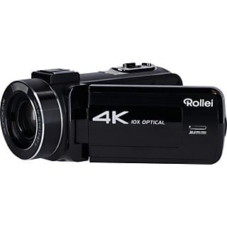 ROLLEI Movieline UHD Camcorder, 4K24p Video, 10x Zoom, 3 Zoll Display, Schwarz