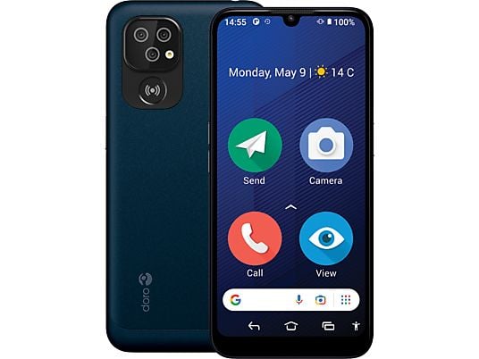 DORO 8200 - Smartphone (6.1 ", 64 GB, Bleu foncé)