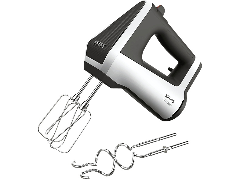 KRUPS GN6021 3Mix 6000 Handmixer Weiß (600 Watt)
