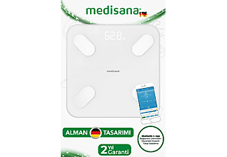 MEDISANA 99379 Bluetooth Vücut Analizli Baskül Beyaz_2