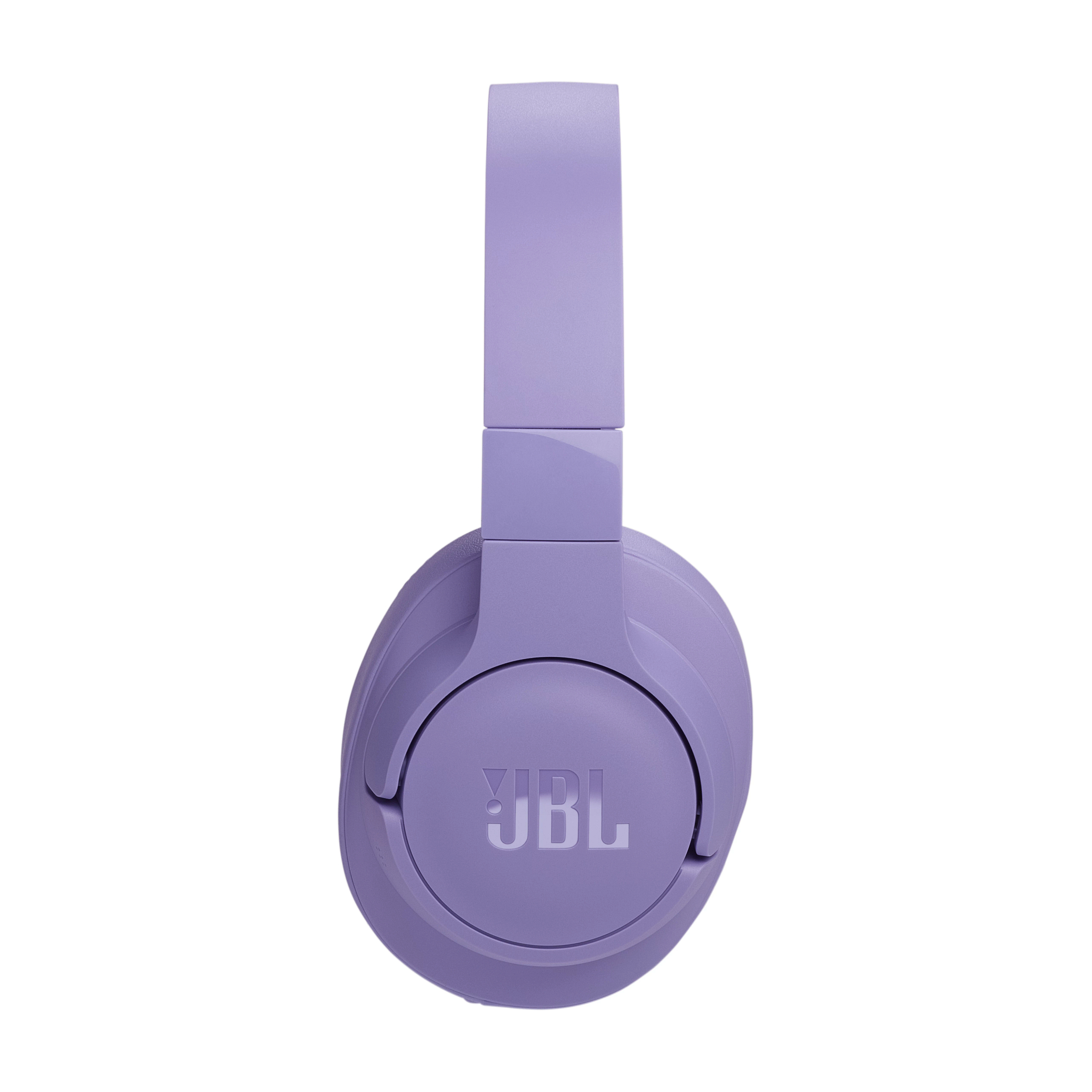 Lila Over-Ear-Kopfhörer von der Seite, mit sichtbarem JBL-Logo.