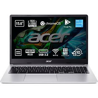 Portátil - Acer Chromebook CB315-4H, 15.6" Full HD, Intel® Celeron® N4500, 8GB RAM, 128GB eMMC, Intel® UHD Graphics, Chrome OS