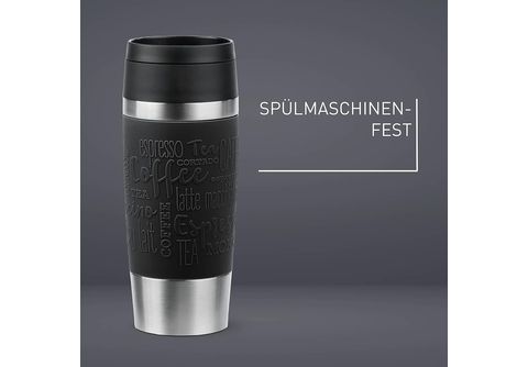 EMSA Travel Mug Classic Thermo-/Isolierbecher, 0.36l, Schwarz