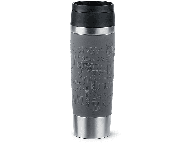 Emsa Travel Mug Classic Thermo-/Isolierbecher, 0.5l, Pfeffergrau; Trinkflasche