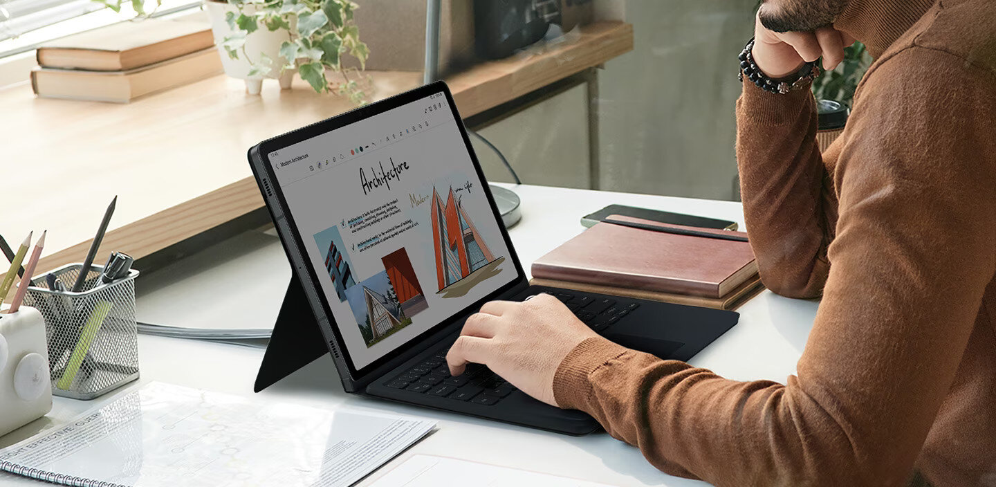 Etui z klawiaturą SAMSUNG Book Cover Keyboard do Tab S9 Czarny EF-DX715UBEGWW