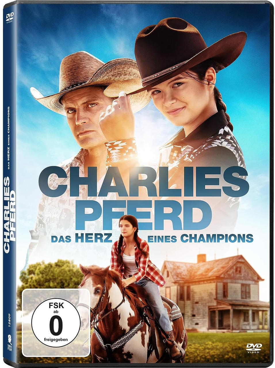 Filmcover mit zwei Cowboys und einer Frau auf einem Pferd.
