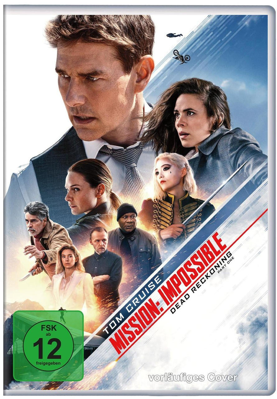 Mission Impossible Filmcover: Tom Cruise, Charaktere, Action, Logo.