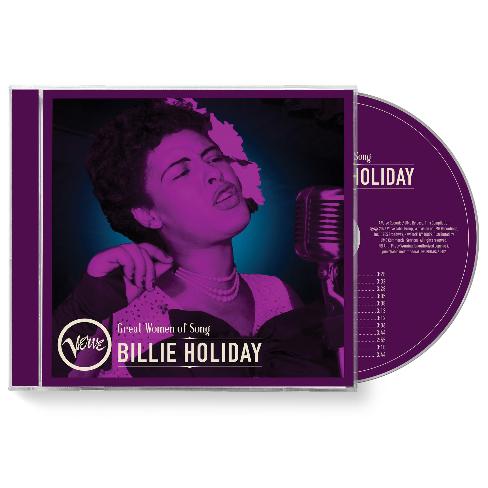 Ein Vinyl-Albumcover mit Text und einem Foto von Musikern.