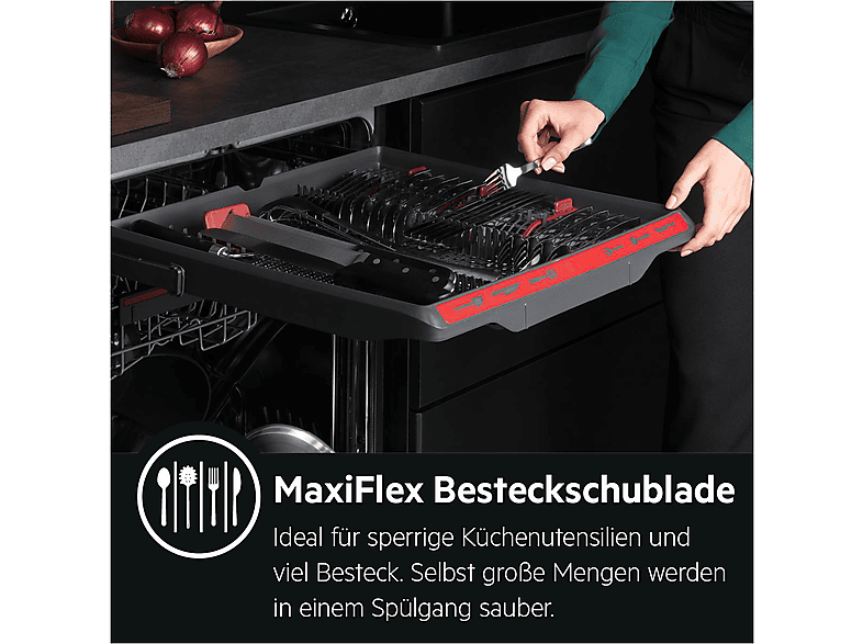 AEG FUS6491AZM Serie 6000 mit SatelliteClean® Geschirrspüler (unterbaufähig, 596 mm breit, 44 dB (A), C)