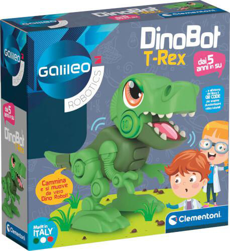 T-Rex Grün CLEMENTONI Bausatz, (5+) DinoBot