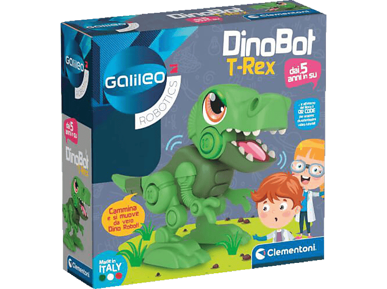 CLEMENTONI DinoBot T-Rex (5+) Bausatz, Grün