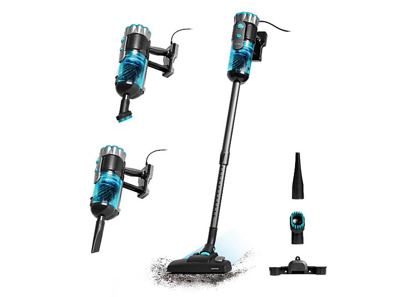 REACONDICIONADO Seminuevo Muy bueno Aspirador escoba - Cecotec Conga PopStar 600 Vital, Con cable, Ciclónico, Sin bolsa, 600W, 18kPa, Radio 6m, 500ml