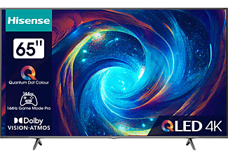 HISENSE 65E7KQ PRO 4K UHD Smart QLED televízió, sötétszürke, 164 cm