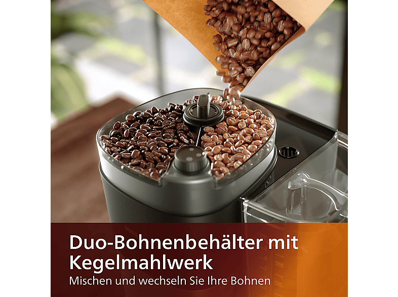 Thumbnail - PHILIPS HD7900/50 All-in-1 Brew, mit Mahlwerk, Smart Dosierung und Duo-Kaffeebohnenbehälter, inkl. Permanentfilter Dosie...