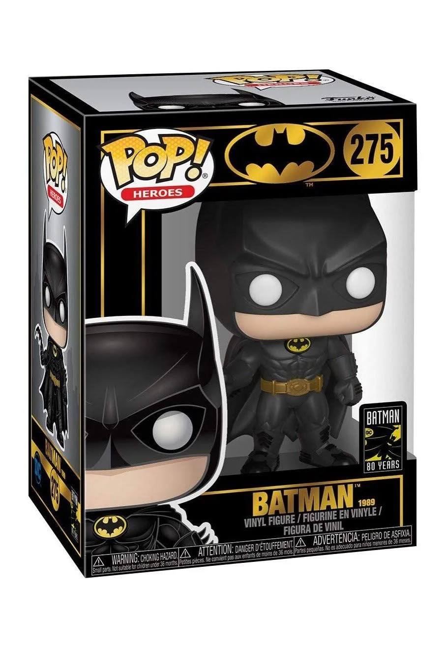Figura Funko Pop! - Batman 80th Aniversary (1989 Movie Version), DC Comics