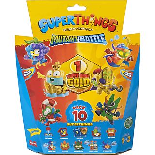 Figura - MagicBox Pack 10 Superthings Mutant Battle, Figura aleatoria, Multicolor