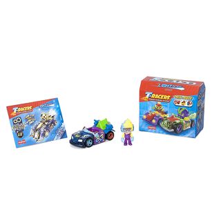 Figura - MagicBox T-Racers Light Speed Car & Racer Superhings, Mix & Race, Figura aleatoria, Multicolor