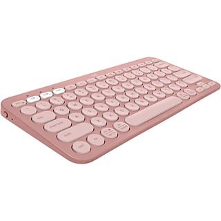 LOGITECH Pebble Keys 2 K380s Bluetooth-toetsenbord voor meerdere apparaten - Rose