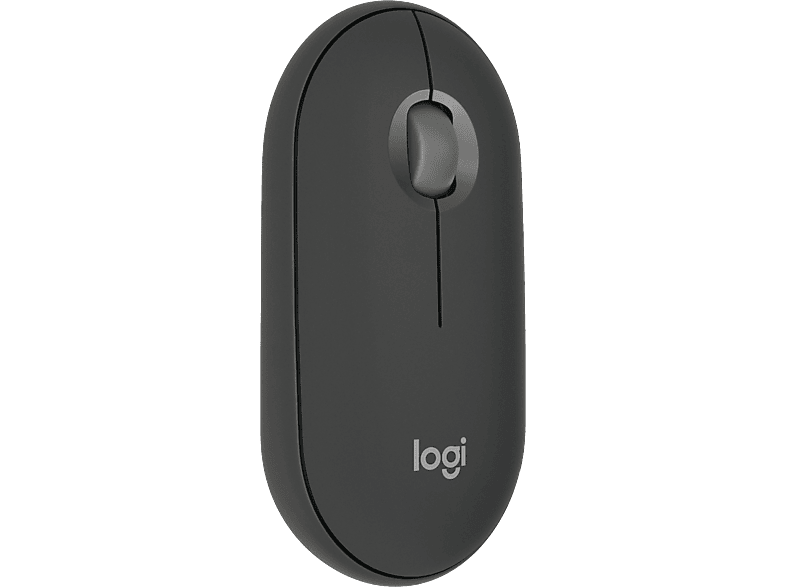 LOGITECH M350s Pebble Mouse 2 Kabellose Maus, Bluetooth, Grafit