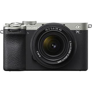 SONY Alpha 7CII spiegellose Vollformatkamera (Silber) mit Sony SEL2860 Kompaktes Standard-Zoomobjektiv