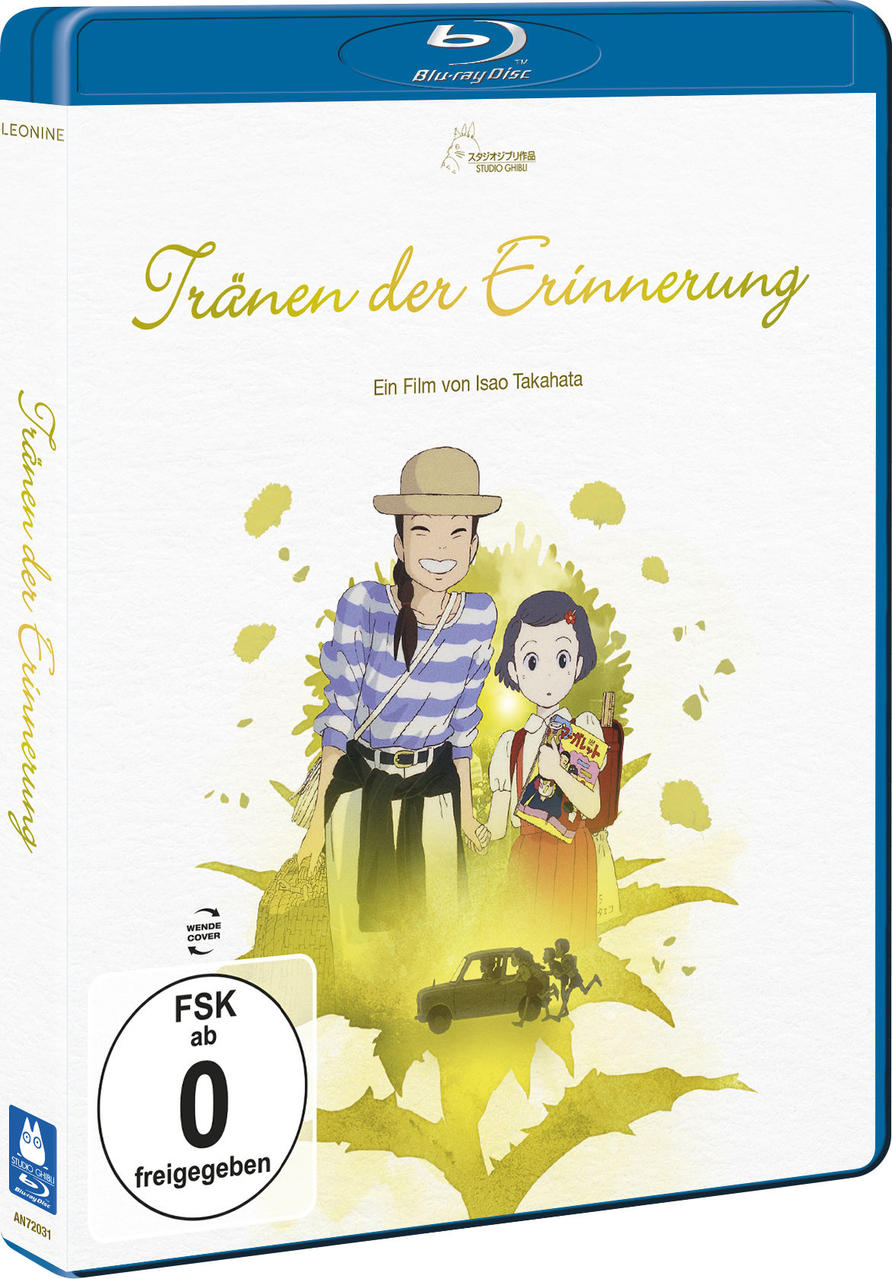 Eine Blu-ray-Box des Animes 'Tränen der Erinnerung' mit einem Cartoon-Bild.