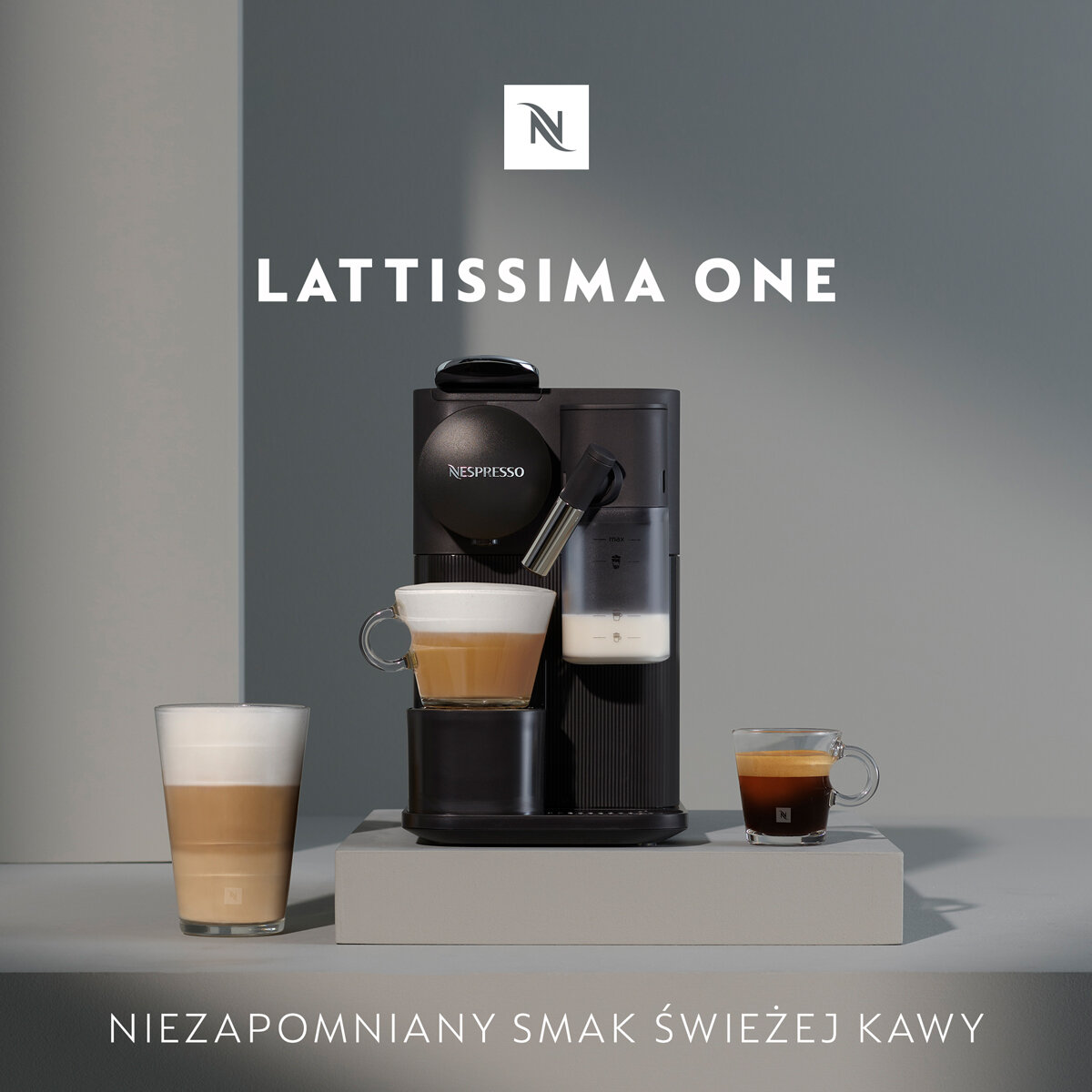 Ekspres na kapsułki De LONGHI-NESPRESSO EN510.B Lattissima One