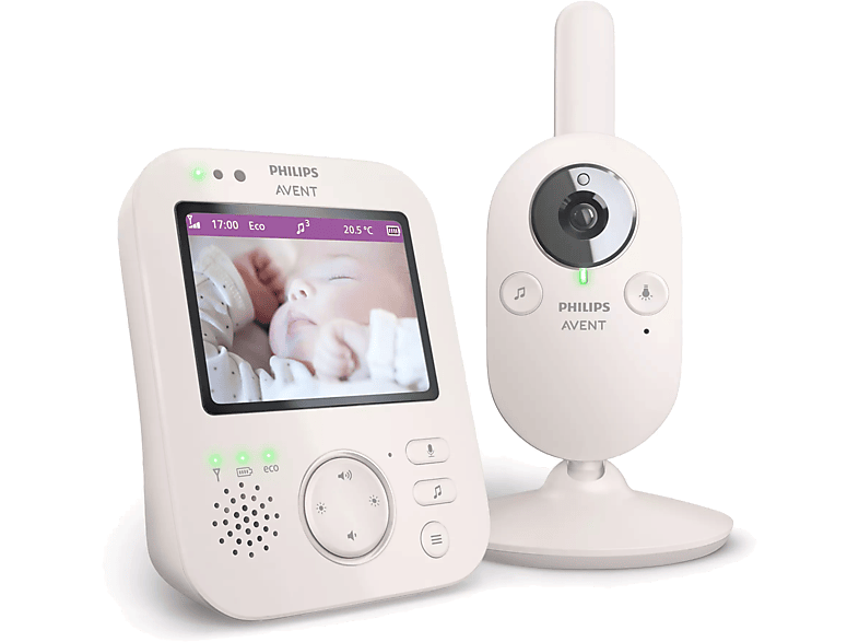 PHILIPS AVENT SCD891/26 Digitális bébiőr monitorral, 3,5 hüvelykes képernyő éjjellátóval, 300 méteres hatótávolság