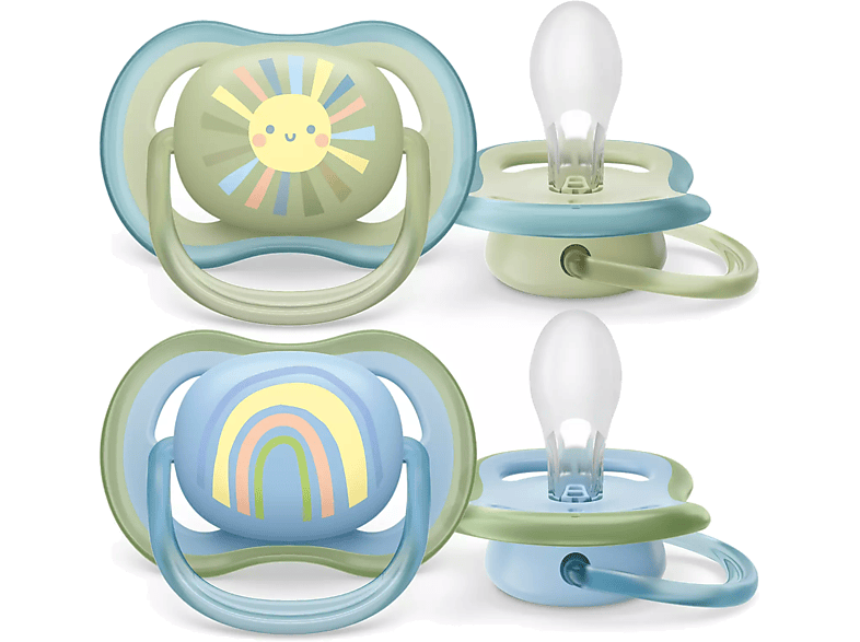 PHILIPS AVENT SCF085/58 Ultra Air Játszócumi 0-6h, 2 db