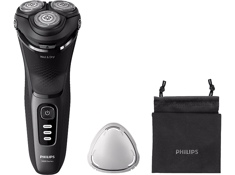 PHILIPS S3244/12 Series 3000 Száraz és nedves elektromos borotva, fekete