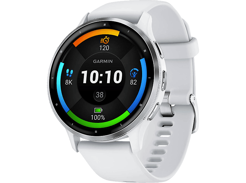 Thumbnail - GARMIN VENU® 3 Smartwatch faserverstärktes Polymer Silikon, 22 mm, Steinweiss/Silber