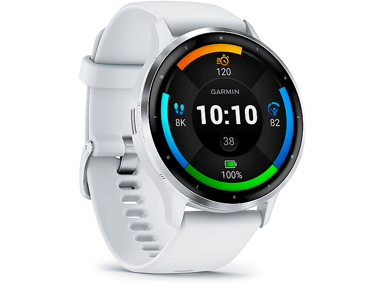 Thumbnail - GARMIN VENU® 3 Smartwatch faserverstärktes Polymer Silikon, 22 mm, Steinweiss/Silber