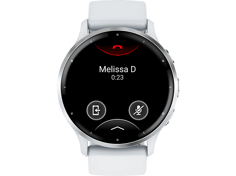 GARMIN VENU® 3 Smartwatch faserverstärktes Polymer Silikon, 22 mm, Steinweiss/Silber 